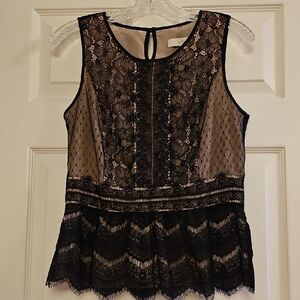 🌟LOFT Black Lace Detail Top🌟